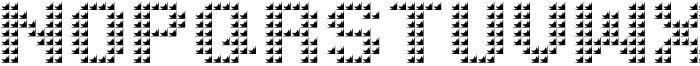 Pixel Grid Plastic Reg M Font UPPERCASE