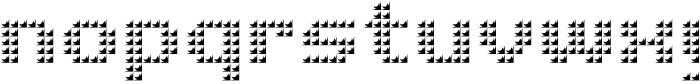Pixel Grid Plastic Reg M Font LOWERCASE