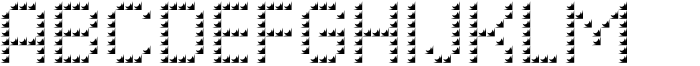 Pixel Grid Plastic Reg S Font UPPERCASE