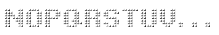 Pixel Grid Plastic Thin M Font UPPERCASE