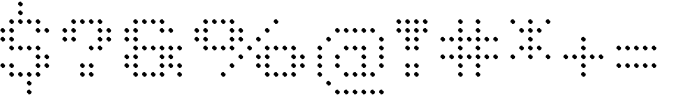 Pixel Grid Point Norm M Font OTHER CHARS