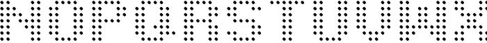 Pixel Grid Point Norm M Font UPPERCASE
