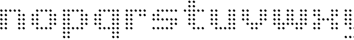 Pixel Grid Point Norm M Font LOWERCASE