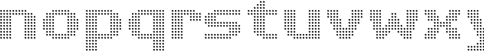 Pixel Grid Point Norm XL Font LOWERCASE