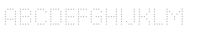 Pixel Grid Point Thin S Font UPPERCASE