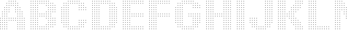 Pixel Grid Point Thin XL Font UPPERCASE