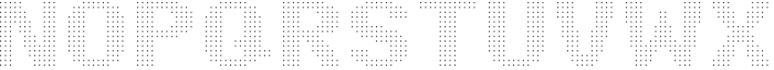 Pixel Grid Point Thin XL Font UPPERCASE