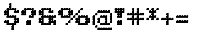 Pixel Grid Shadow Bold M Font OTHER CHARS