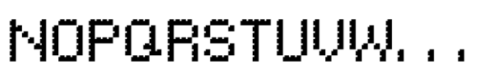 Pixel Grid Shadow Bold S Font UPPERCASE