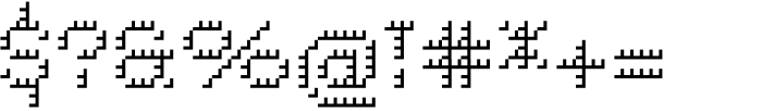 Pixel Grid Shadow Li S Font OTHER CHARS