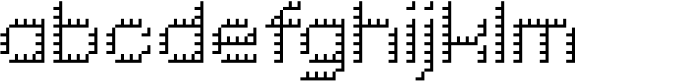 Pixel Grid Shadow Li S FONT