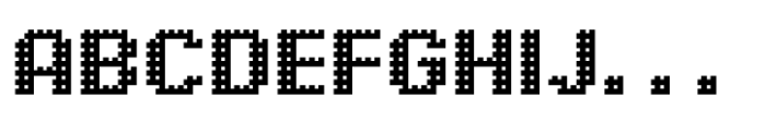 Pixel Grid Shadow Mid M Font UPPERCASE