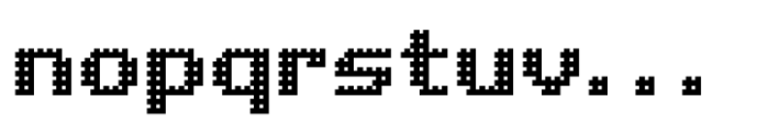 Pixel Grid Shadow Mid M Font LOWERCASE