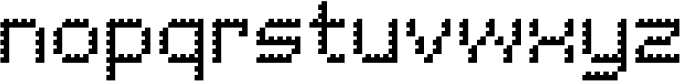 Pixel Grid Shadow Mid S Font LOWERCASE