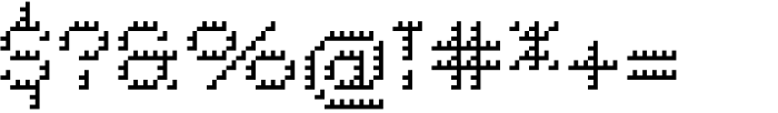 Pixel Grid Shadow Norm S Font OTHER CHARS