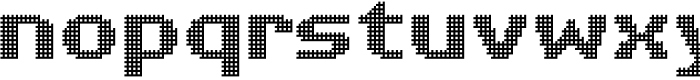 Pixel Grid Shadow Norm XL Font LOWERCASE