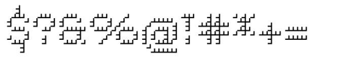 Pixel Grid Shadow Thin S Font OTHER CHARS
