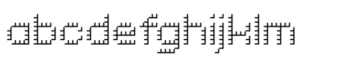 Pixel Grid Shadow Thin S FONT