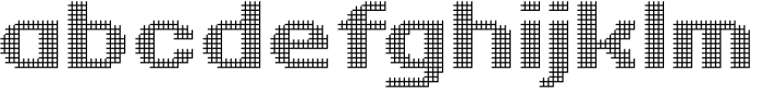 Pixel Grid Shadow Thin XL FONT