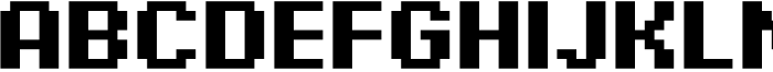Pixel Grid Square Bold M Font UPPERCASE