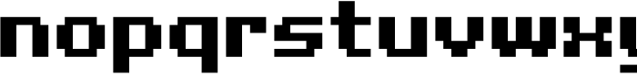 Pixel Grid Square Bold M Font LOWERCASE