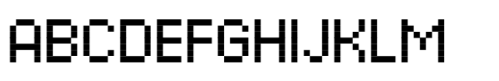 Pixel Grid Square Bold S Font UPPERCASE