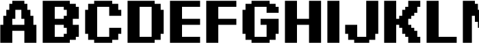 Pixel Grid Square Bold XL Font UPPERCASE