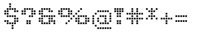 Pixel Grid Square Reg M Font OTHER CHARS