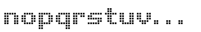 Pixel Grid Square Reg M Font LOWERCASE