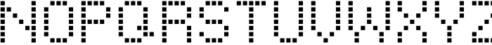 Pixel Grid Square Reg S Font UPPERCASE