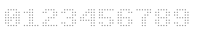 Pixel Grid Square Thin M Font OTHER CHARS