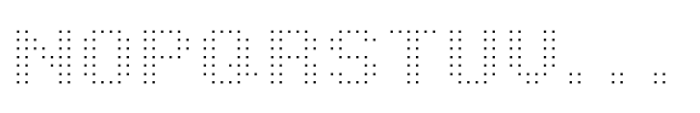 Pixel Grid Square Thin M Font UPPERCASE