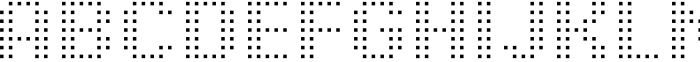 Pixel Grid Squre Li M Font UPPERCASE