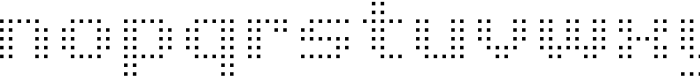 Pixel Grid Squre Li M Font LOWERCASE
