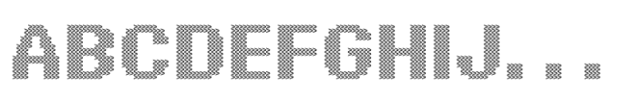 Pixel Grid Water Li XL Font UPPERCASE