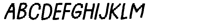 Pixel Punch Italic Font UPPERCASE
