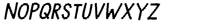 Pixel Punch Italic Font UPPERCASE