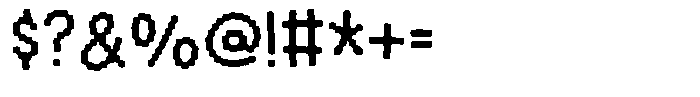 Pixel Punch Regular Font OTHER CHARS