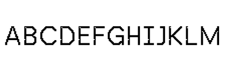 Pixel Quant 01 Font UPPERCASE