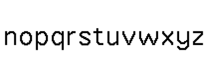 Pixel Quant 01 Font LOWERCASE