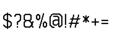 Pixel Quant 02 Font OTHER CHARS