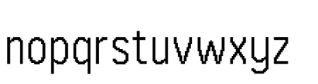 Pixel Quant 03 Font LOWERCASE