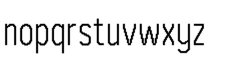 Pixel Quant 04 Font LOWERCASE