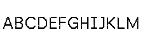 Pixel Quant Variable Font UPPERCASE