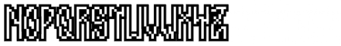 Pixel Reto Outline Font LOWERCASE