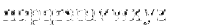 Pixel Serif Coin Font LOWERCASE
