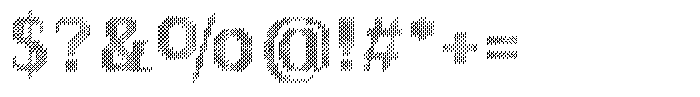 Pixel Serif Cone Font OTHER CHARS