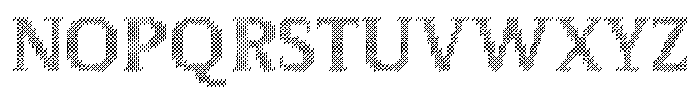 Pixel Serif Cone Font UPPERCASE