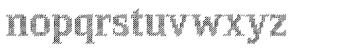 Pixel Serif Cone Font LOWERCASE