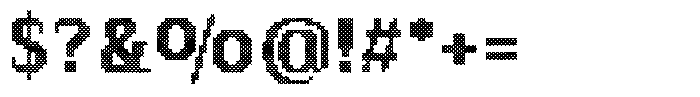 Pixel Serif Cross L Font OTHER CHARS